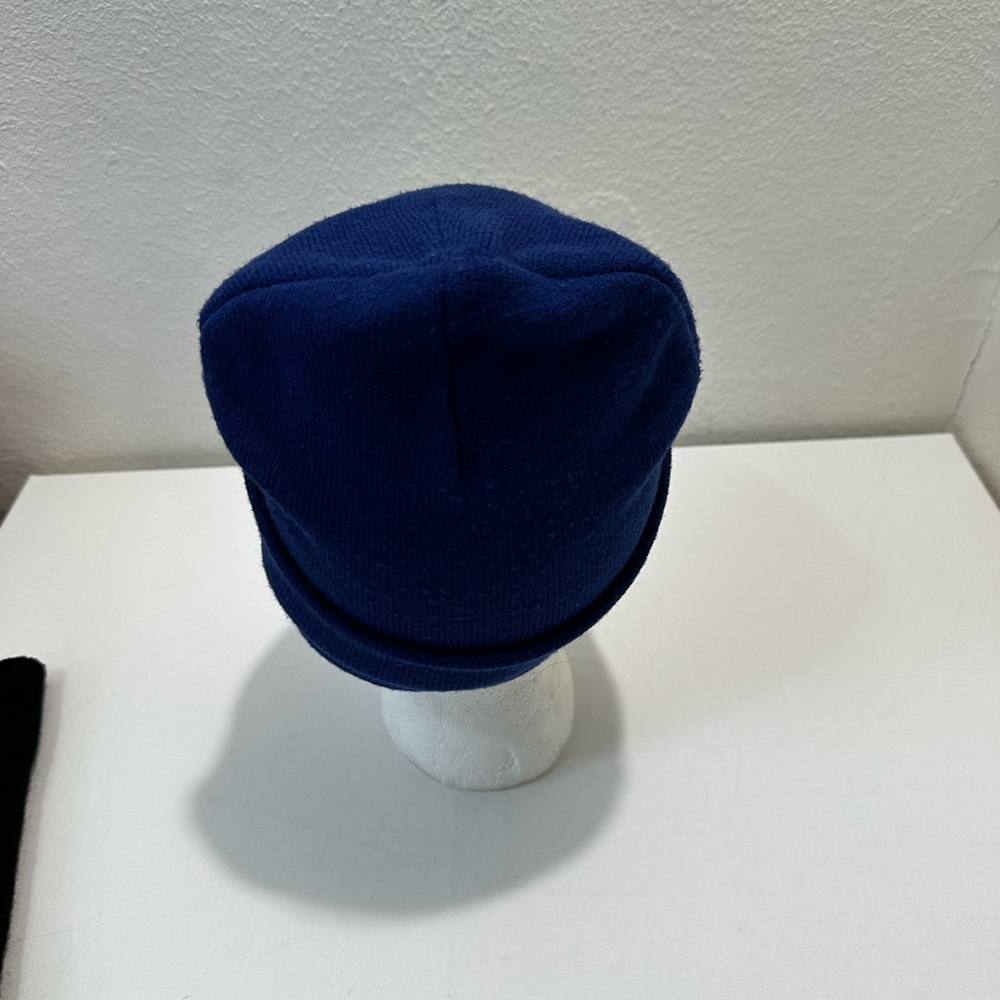 Vans Blue Knit Beanie Logo Watch Hat Streetwear Unisex EUC - Picture 3 of 4